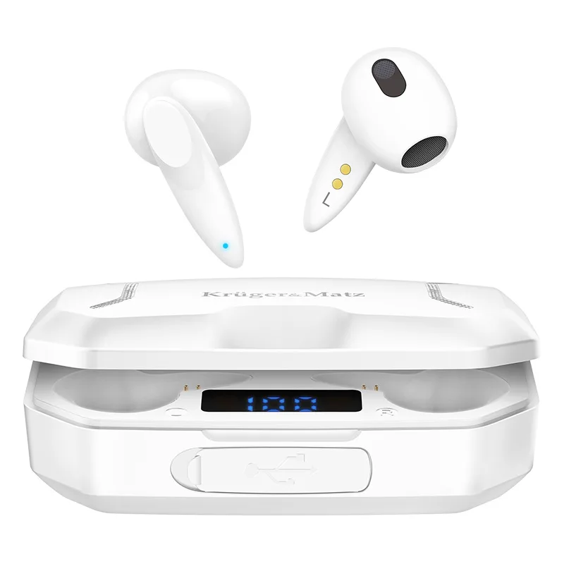 Casti bluetooth 5.1 M6 Kruger&Matz KMPM6-W - imagine 2