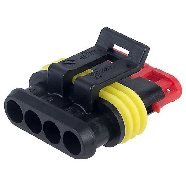 Conector cablu Superseal 1.5 mama mufa 4 pini IP67 TE Connectivity 282088-1 - imagine 2