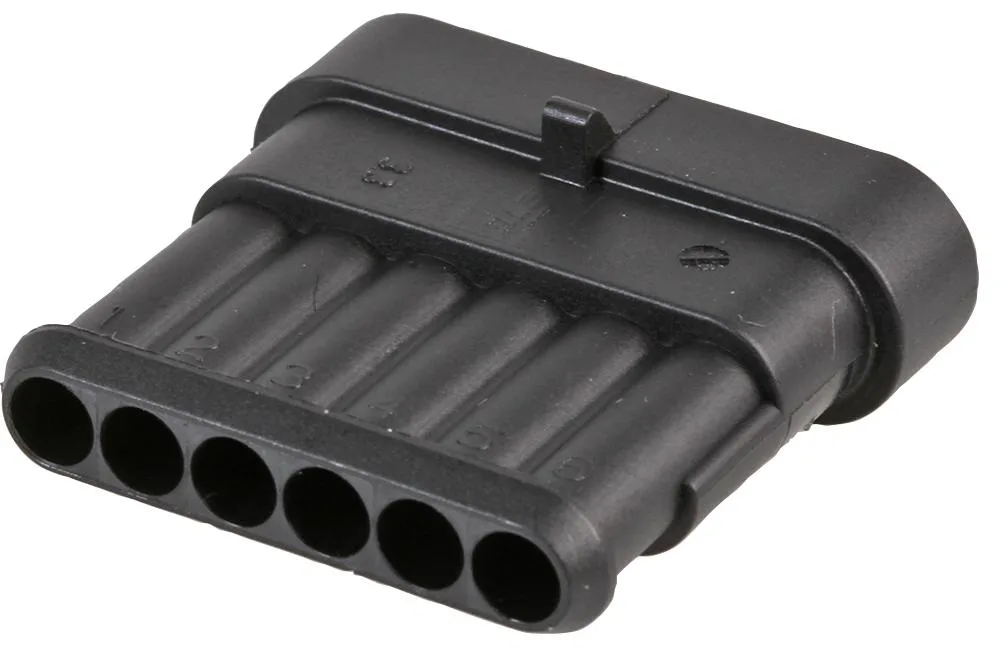 Conector cablu Superseal 1.5 tata mufa 6 pini IP67 TE Connectivity 282108-1 - imagine 2