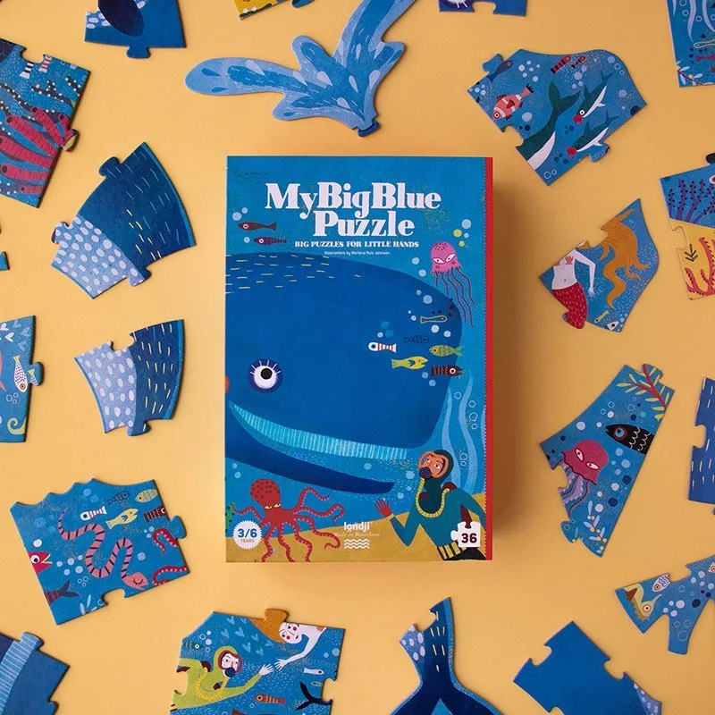 Puzzle Balena albastra, Londji - imagine 3