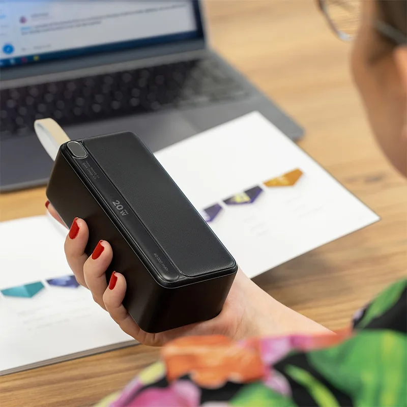 POWER BANK 40000mAh LI-ION QC3.0 PD 20W Display Kruger&Matz - imagine 9