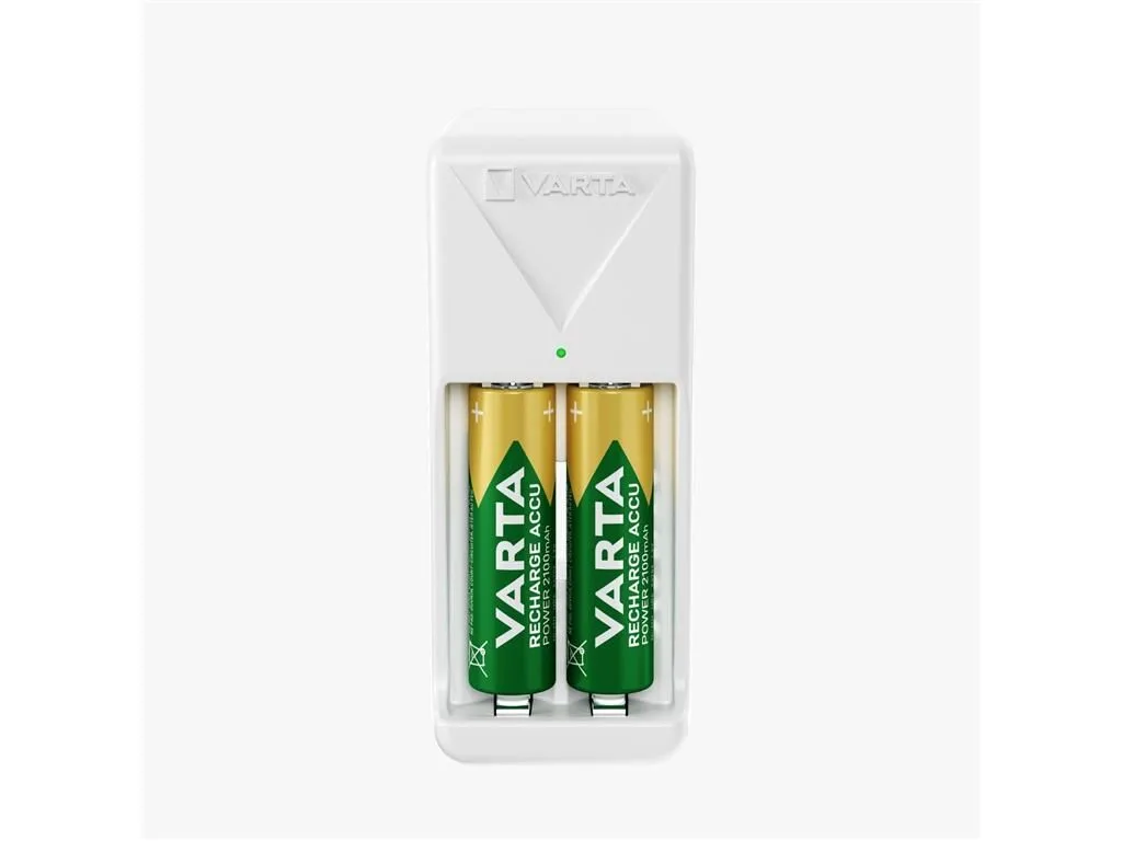Incarcator Varta Mini Charger 57656 2x AA/AAA NiMH + 2 acumulatori AA 2100mAh - imagine 2