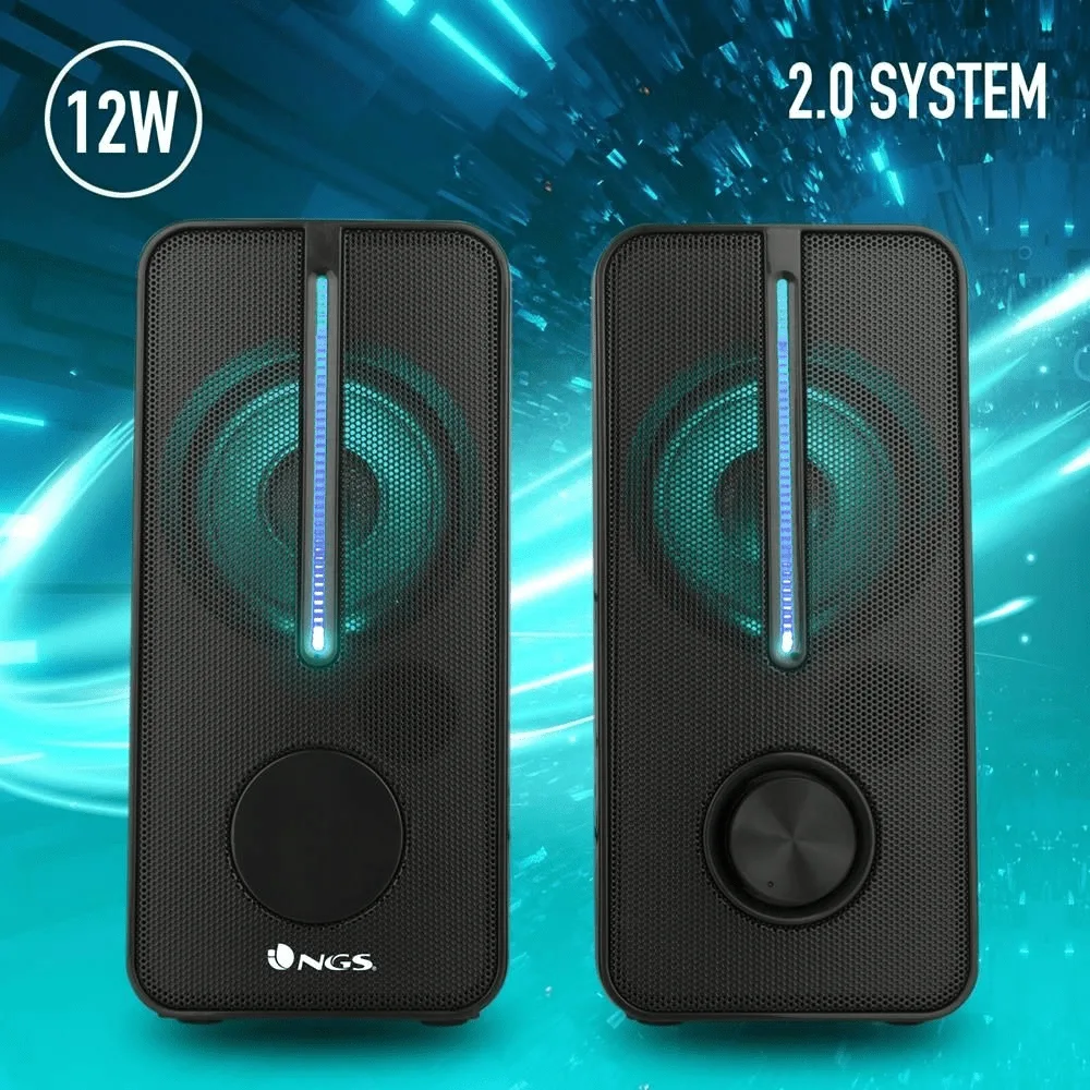 Sistem de boxe 2.0 gaming Jack 3.5 mm 12W GSX-150 NGS - imagine 2