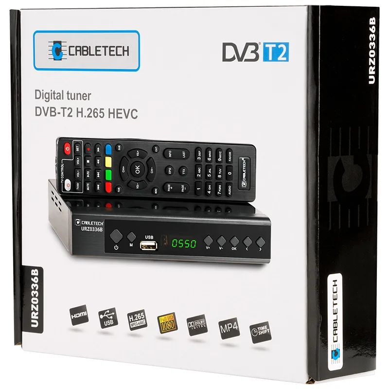 Tuner DIGITAL terestru DVB-T2/C H.265 Cabletech URZ0336B - imagine 5