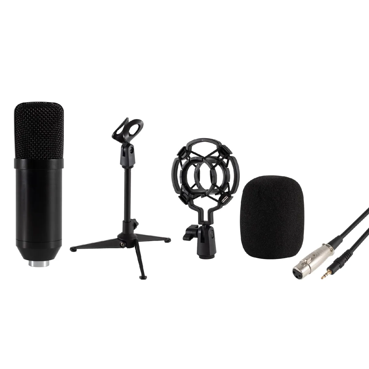 Set microfon profesional de studio tripod cablu XLR-3.5 mm SAL M 12 - imagine 2