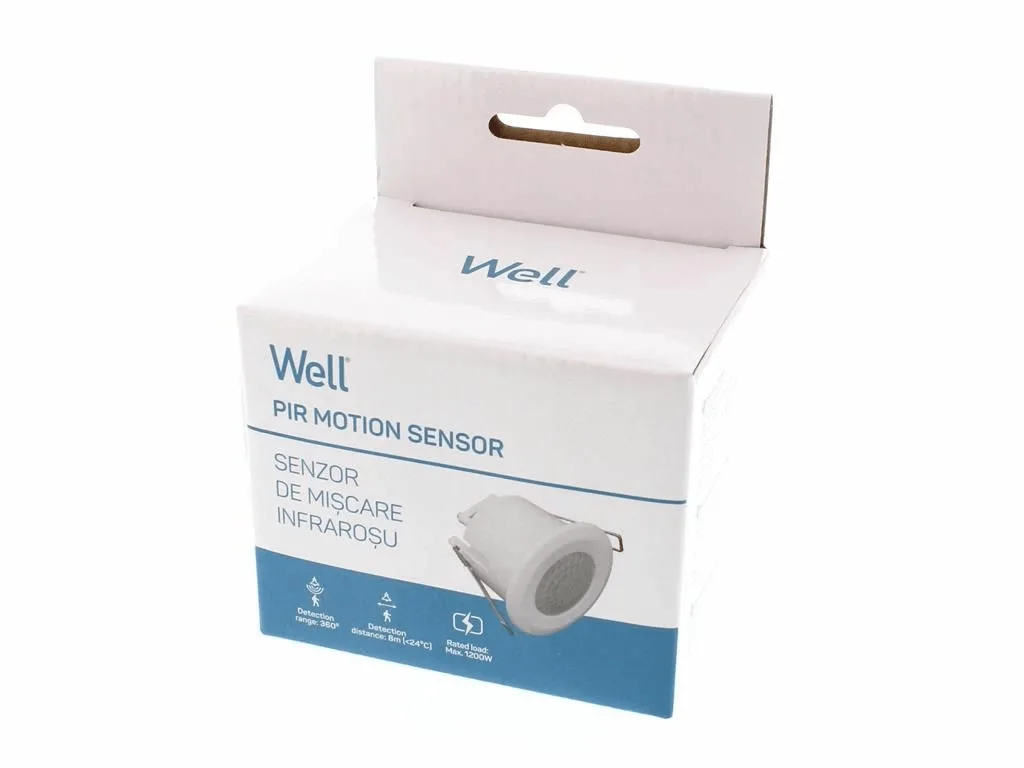 Senzor de miscare infrarosu pe tavan Well SENS-PIR-C02-WL - imagine 3