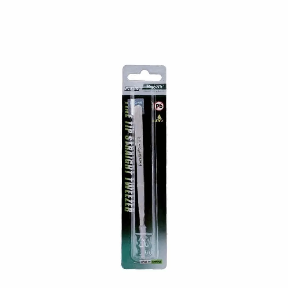 Penseta dreapta cu varf super fin 120mm 1PK-125T Pro`sKit - imagine 2