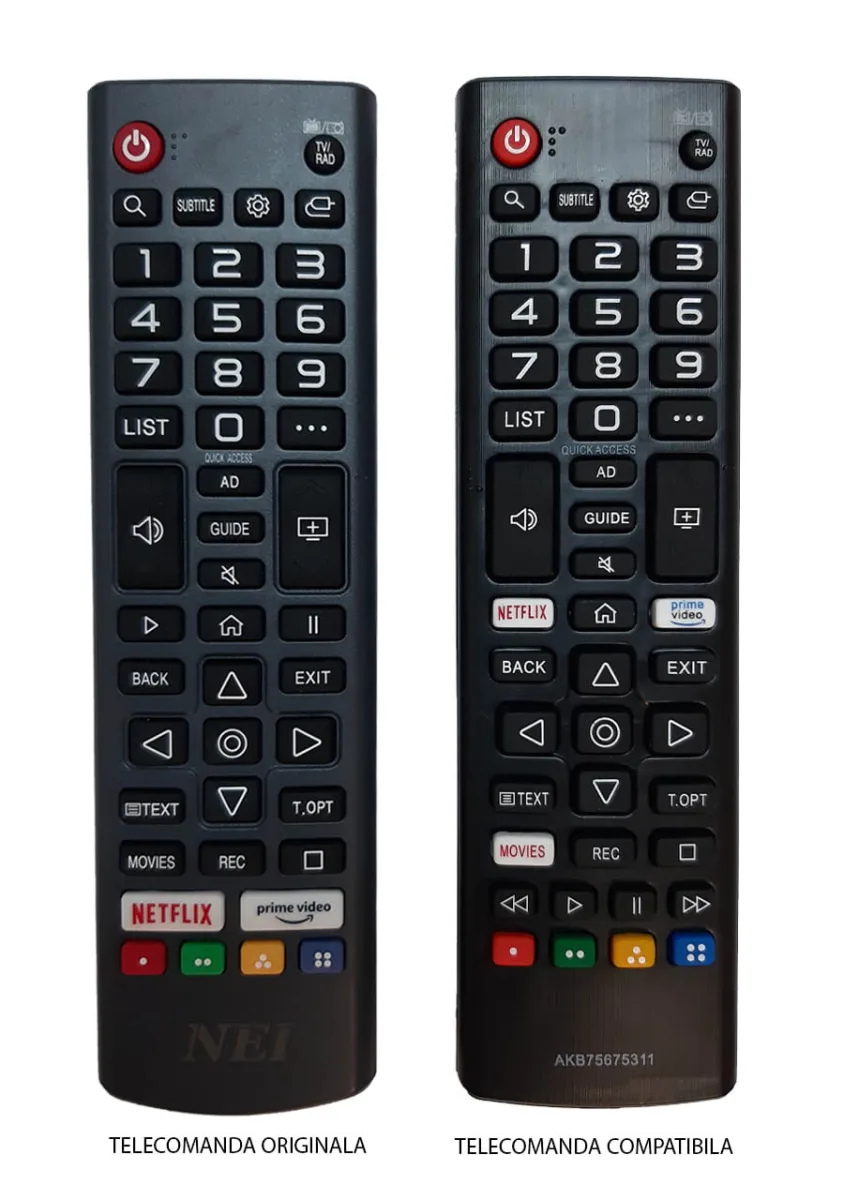 Telecomanda inlocuitoare compatibila TV NEI 55 NE 6900 IR 1439 (356-1)