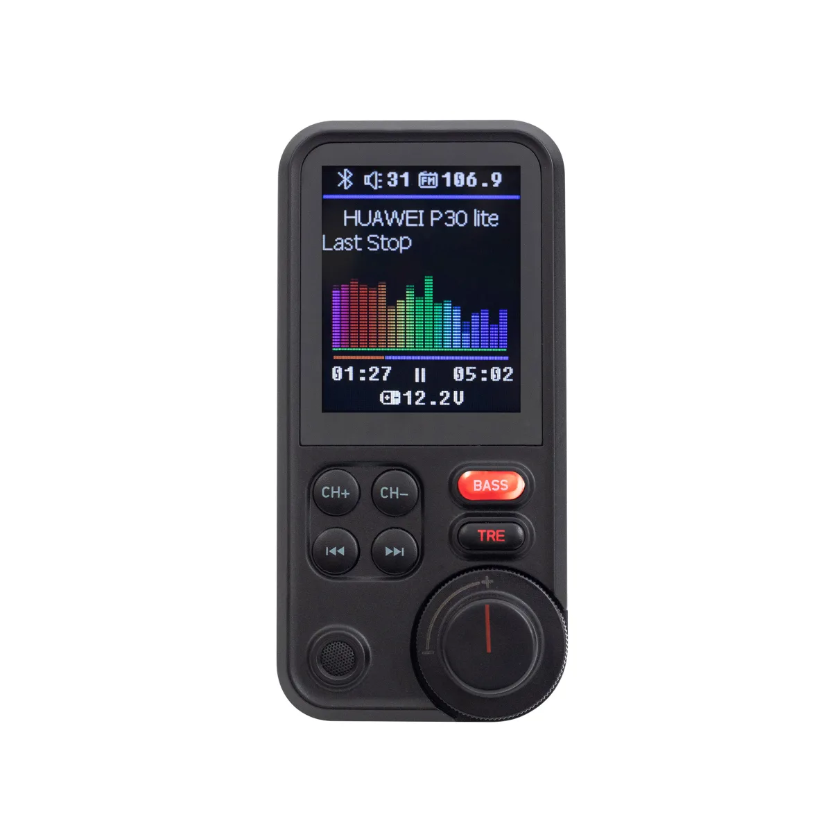 Modulator FM USB QC3.0 si Bluetooth mod EQ 5 in 1 ecran mare 1.8inch color FMBT HIFI - imagine 2
