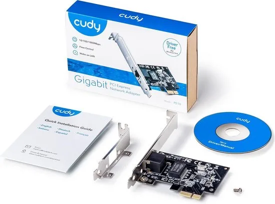 Placa de retea PCI Express Cudy PE10 10/100/1000Mbps Gigabit - imagine 2
