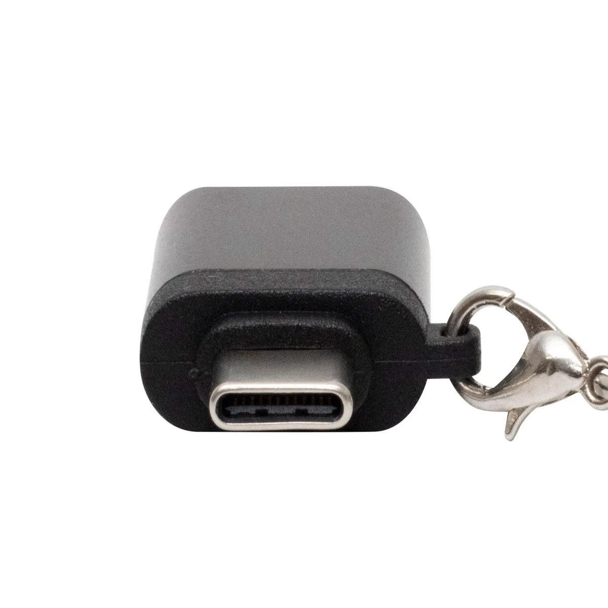Adaptor convertor mufa tata USB-C3.0 - mufa mama USB A 60W 3A metal negru USBCA3 Home - imagine 2