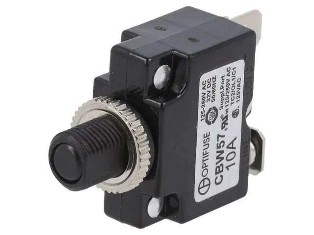 Siguranta termica 10A Imax1kA 125V 250V 32VDC 50VDC OPTIFUSE CBW57-EL4-10A