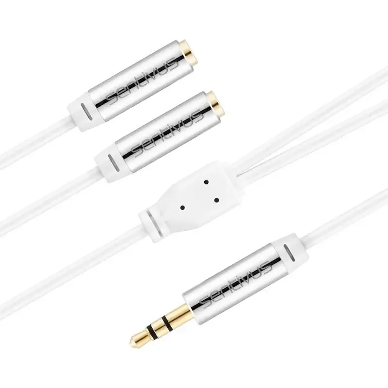 Cablu audio stereo SENTIVUS 1m Jack 3.5 mm tata - 2x 3.5 mm mama SE-AU101-010