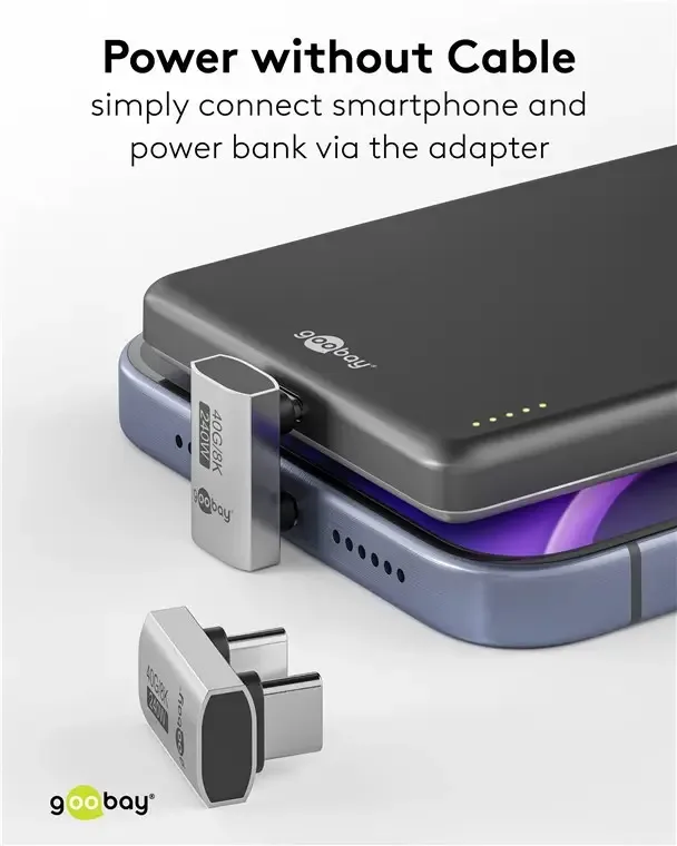 Adaptor USB-C3.1 mama - USB-C tata la 180 in forma de U Thunderbolt 3 /4 Goobay 74446 - imagine 5