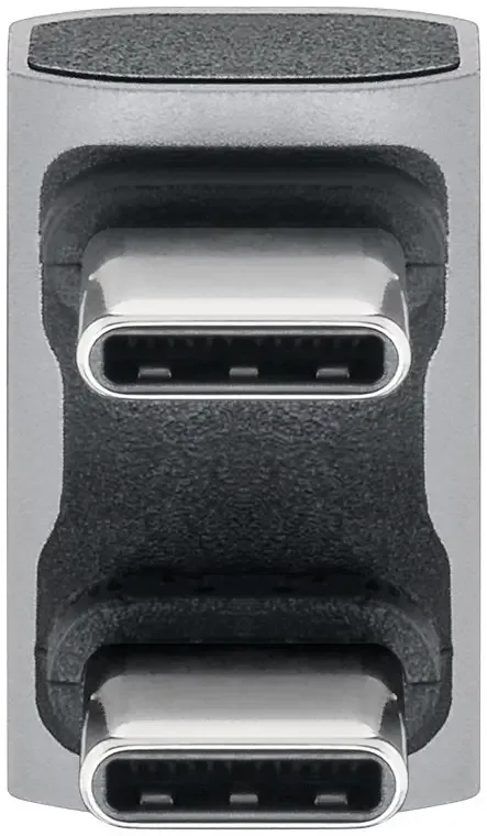 Adaptor USB-C3.1 mama - USB-C tata la 180 in forma de U Thunderbolt 3 /4 Goobay 74446 - imagine 2