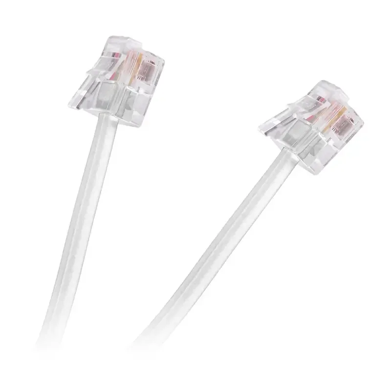 Cablu telefon RJ11 2m alb TEL0033F-2