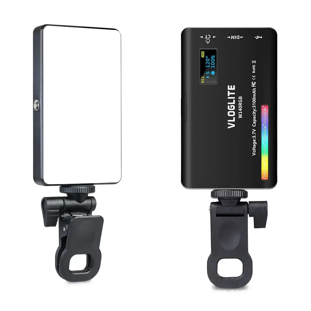 Lumina 140 LED pentru fotografii /selfie /videoclipuri 140 baterie USB 3100mAh 2500-9000K W140 RGB - imagine 2