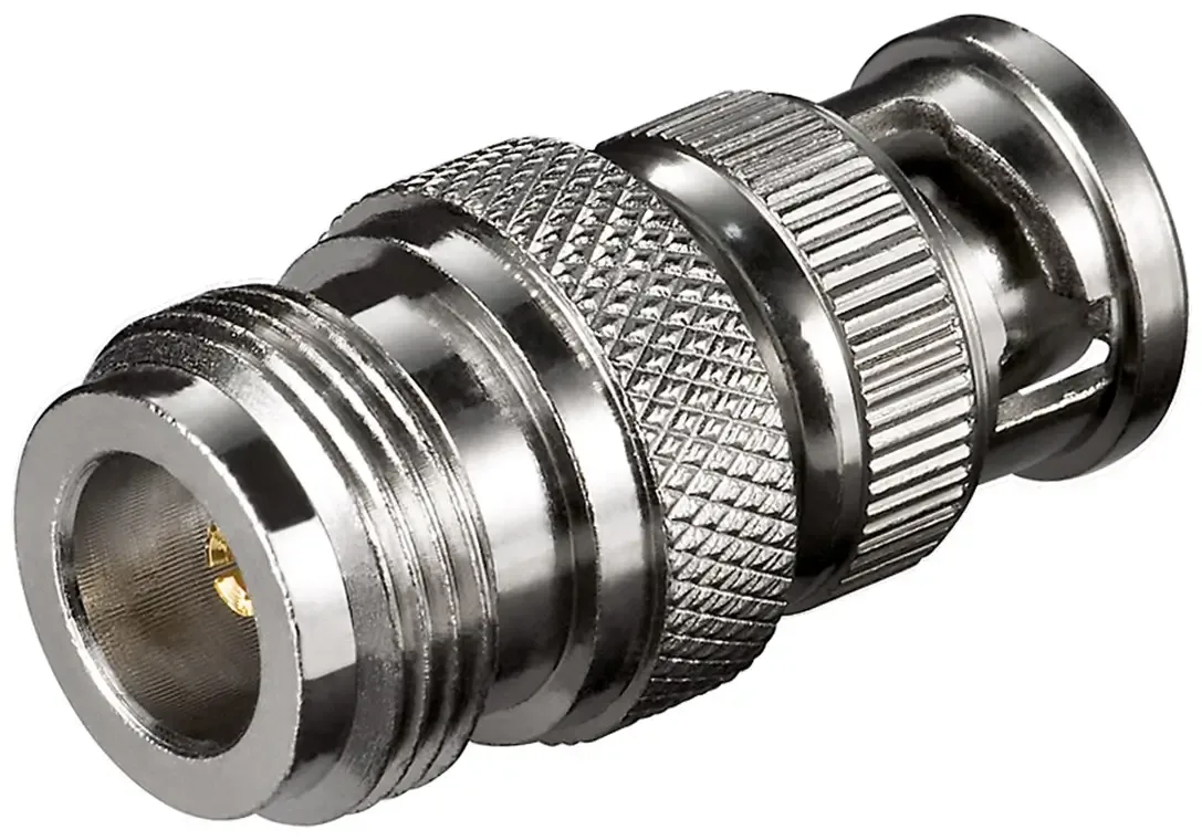 Adaptor N mama la BNC tata Placat cu aur pentru Transmisie Semnal de Calitate Goobay 10521