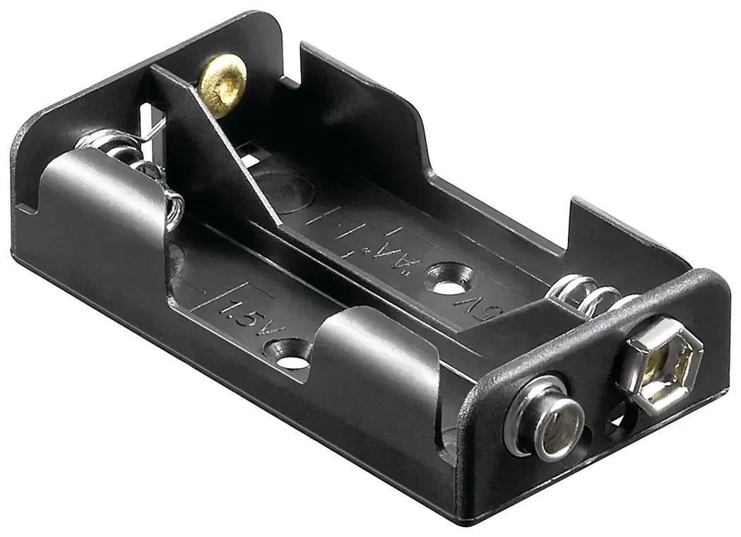 Suport baterii 2x AA R6 cu Conector Tip 9V 46904 Goobay