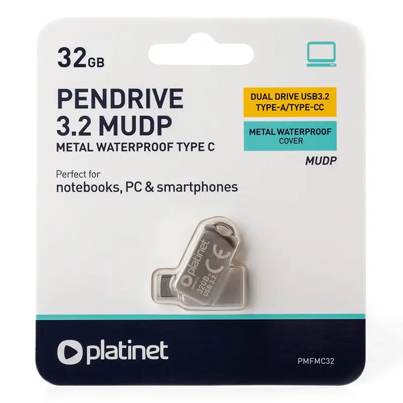 Flash drive Platinet PMFMC32 USB-C 3.2 32GB