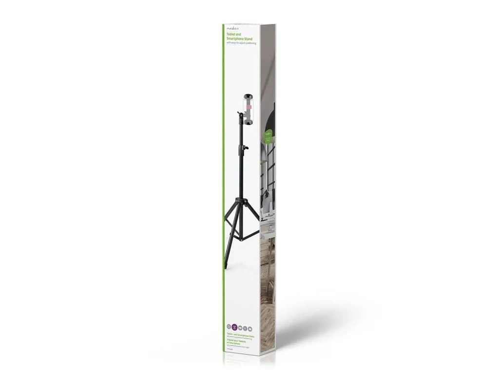 Suport stativ podea Nedis TFSD100BK pentru tableta si smartphone 4-12" rotire 360 - imagine 7