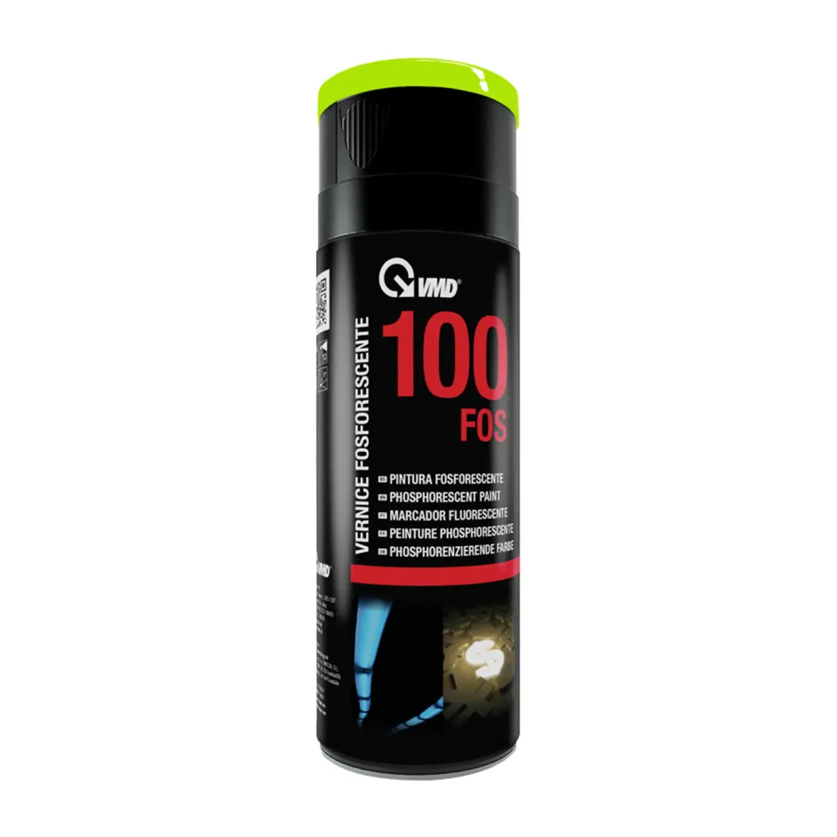 Vopsea spray fosforescenta verde galbui acrilica 400ml VMD 17300FOS