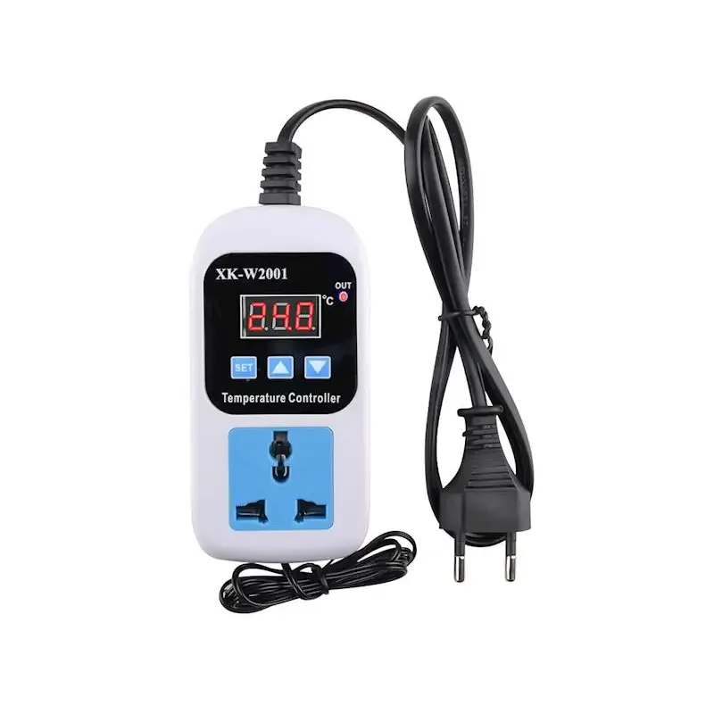 Termostat Controler de temperatura cu sonda 100-230V 10A 2200W XK-W2001 E6245