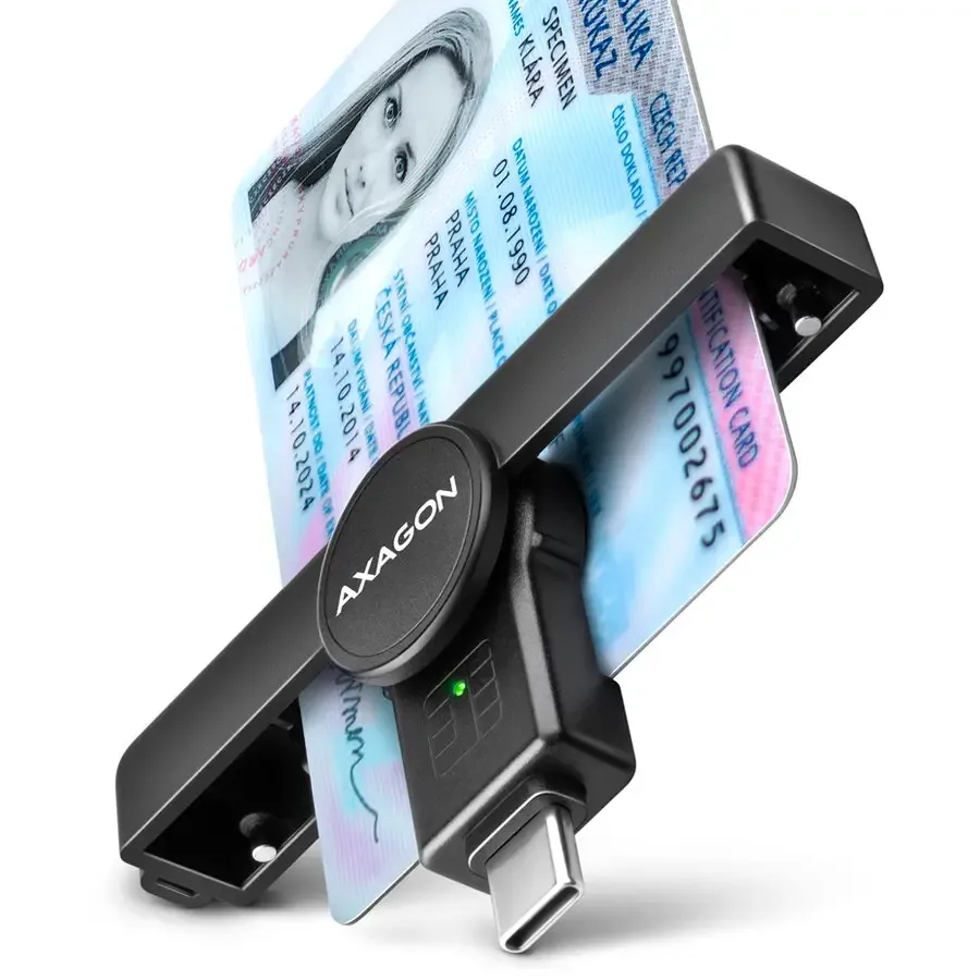 Smart Card PocketReader AXAGON CRE-SMPC USB-C