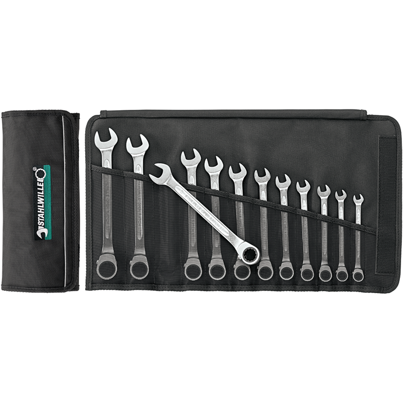set 12 chei combinate cu clichet open-ratch stahlwille 17/12 2 Set 12 chei combinate cu clichet open-ratch Stahlwille 17/12 - imagine 2