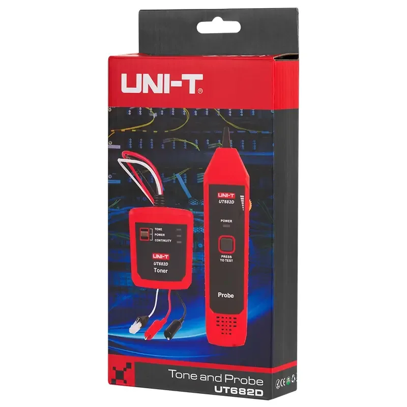Tester UNI-T UT682 transmitator-receptor pentru cabluri Ethernet /telefon /alimentare - imagine 4
