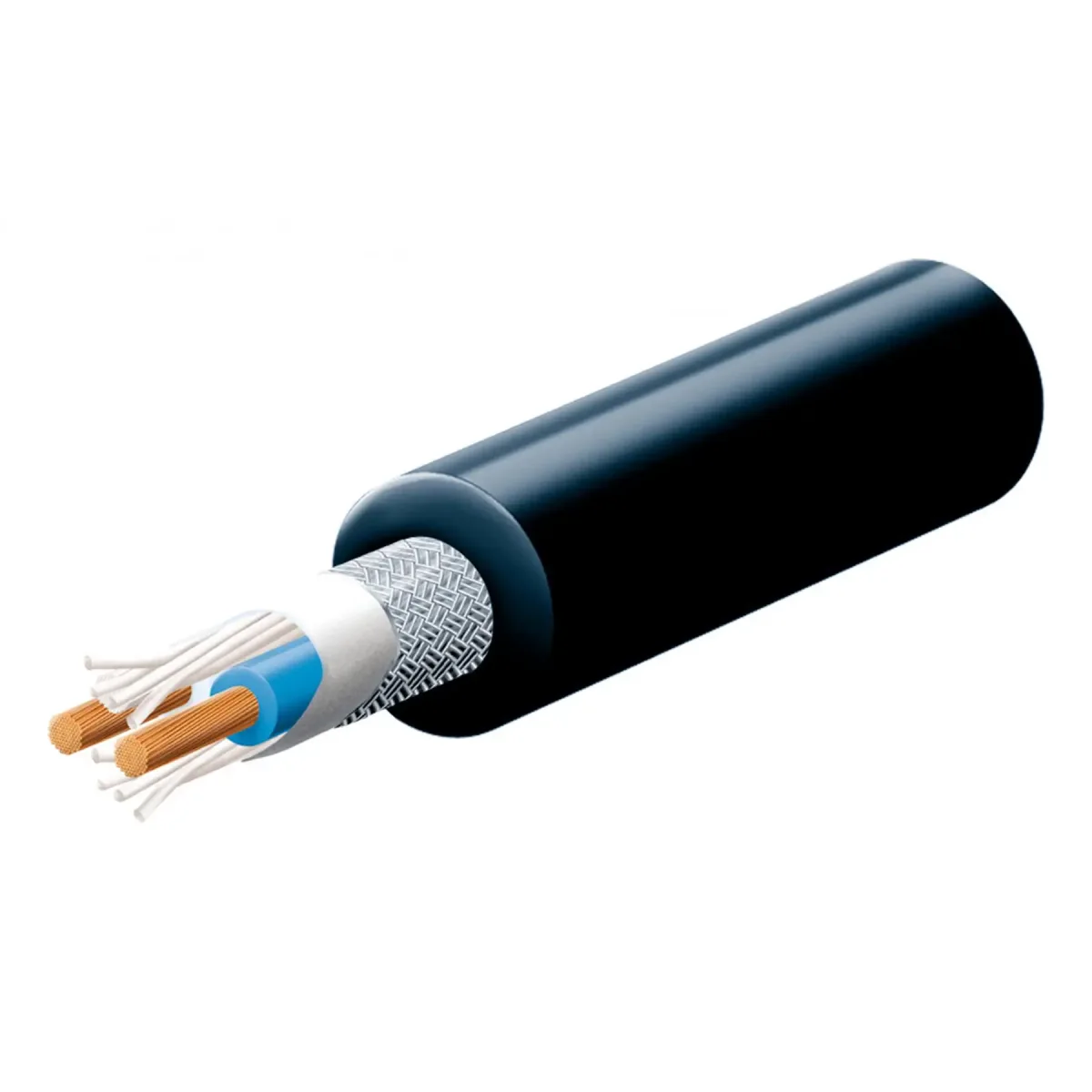 Cablu microfon Stereo 2 fire x 0.35mm2 ecranat Home MC 625/BK