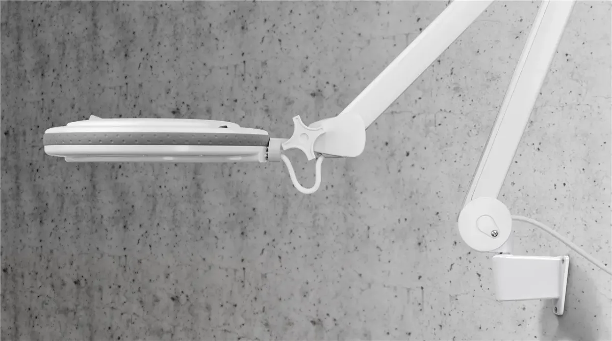 Suport de perete pentru lampa cu lupa pentru cod 60360 /60361 /60362 /60364 alb Goobay 55771 - imagine 6