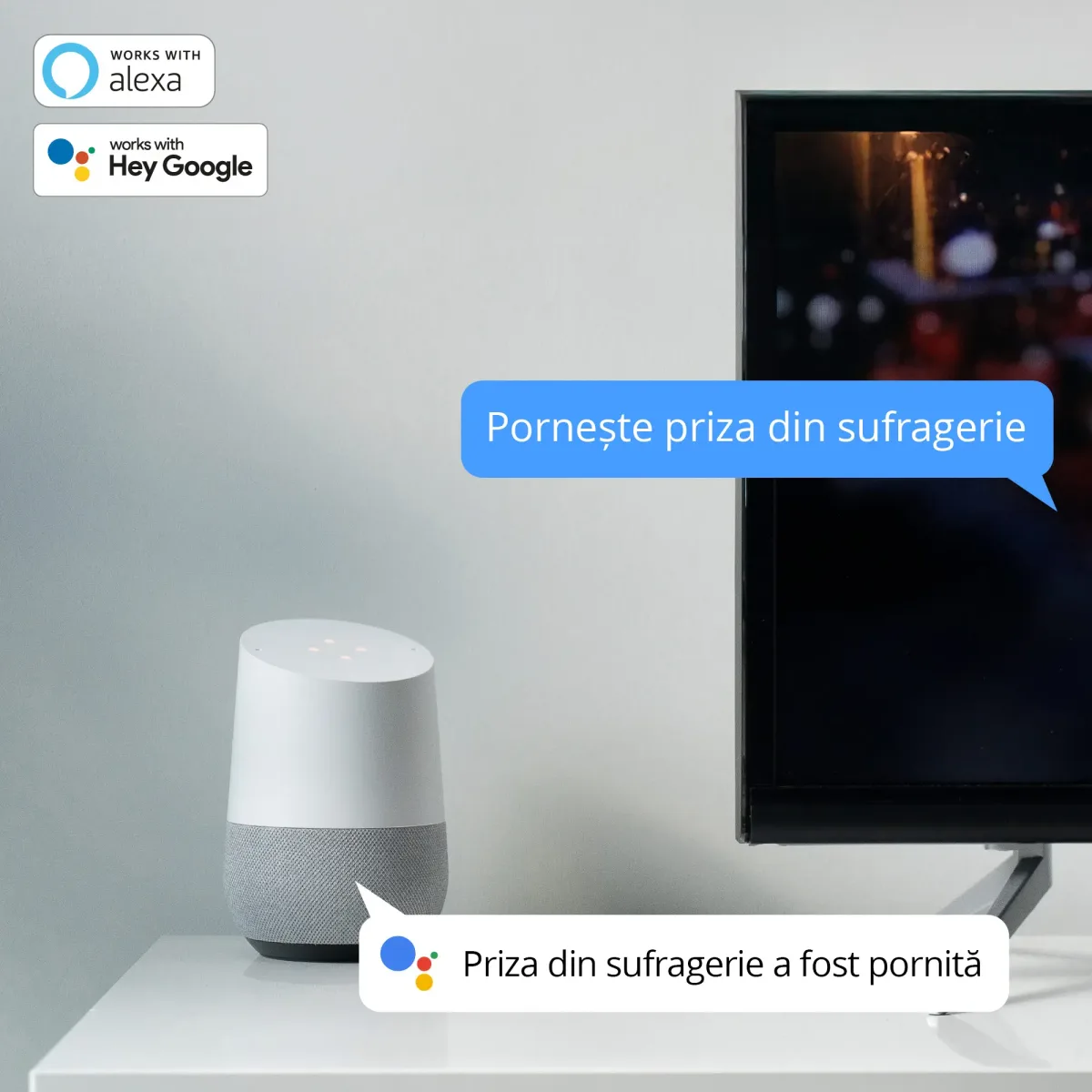 Priza Kruger&Matz KM2202-W SMART WI-FI CONNECT P4 TUYA 3680W 16A Monitorizeaza consum energie - imagine 8