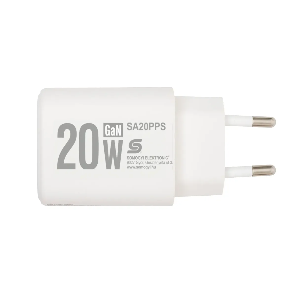 Incarcator retea rapid USB + USB-C QC PD PPS 20W SAL SA20PPS - imagine 3