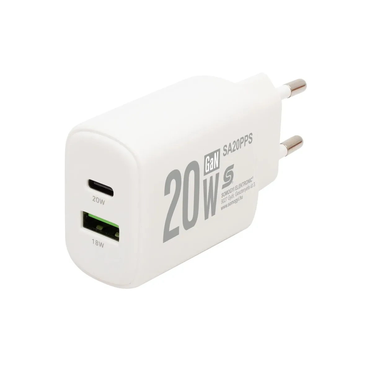 Incarcator retea rapid USB + USB-C QC PD PPS 20W SAL SA20PPS