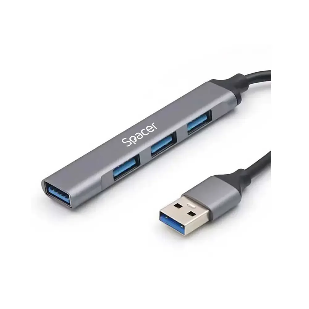 HUB extern SPACER SPHB-USB-4U-01 porturi USB USB3.0 x1 USB2.0 x3