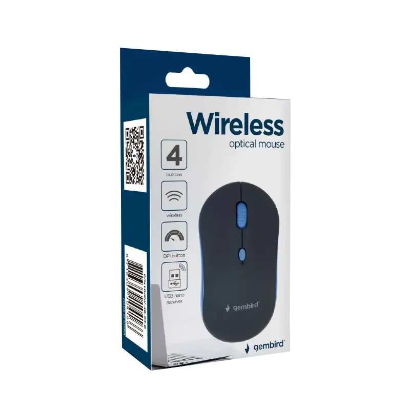 Mouse wireless USB 1600DPI GEMBIRD MUSW4B03B - imagine 3