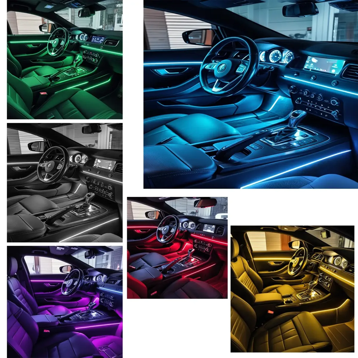 Kit lumini ambientale Profesionale RGB pentru interior auto Carguard LAA001 - imagine 2