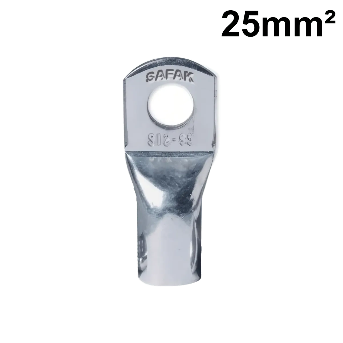 E 02508 Papuc cupru gaura M8 sectiune 25mm2 Safak E 02508