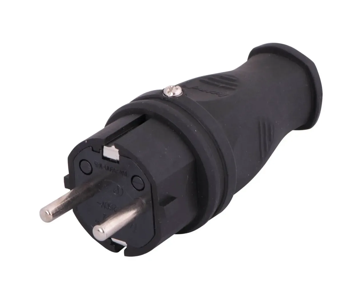 Stecher schuko cauciuc 16A 3500W IP44 Lezard 106-0400-0105