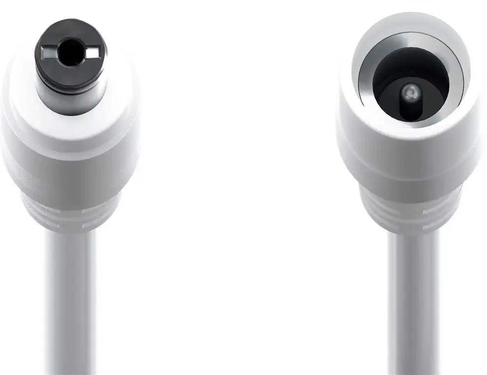 Cablu prelungitor DC 5.5/2.1 mufa - DC 5.5/2.1 soclu 5m 5A 2x0.5mm2 cupru drept alb Goobay 76676 - imagine 2