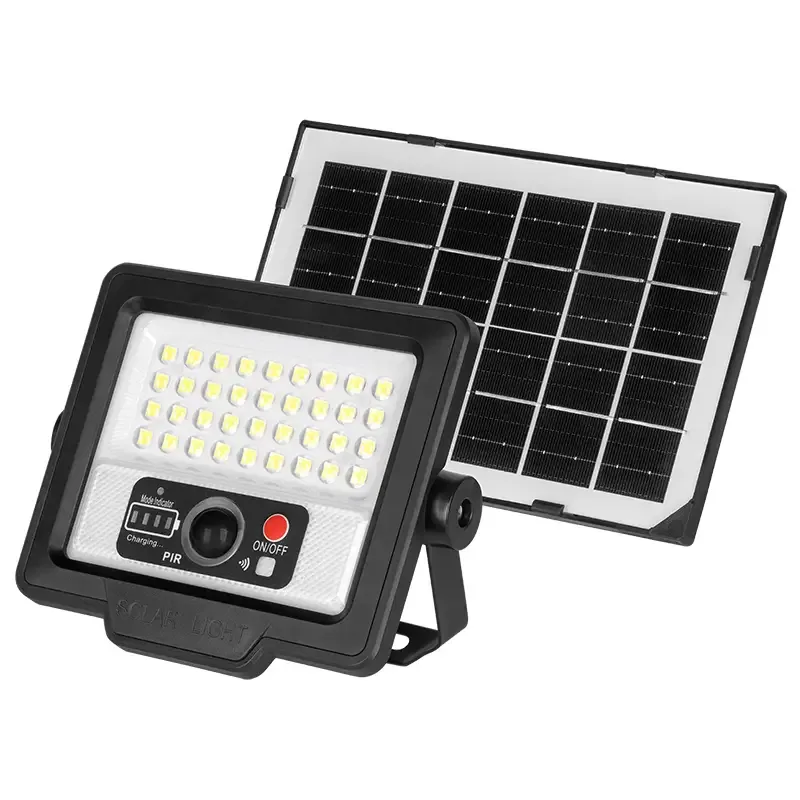 Reflector LED 60W 300lm 6500K cu panou SOLAR 4W IP65 REBEL URZ3627