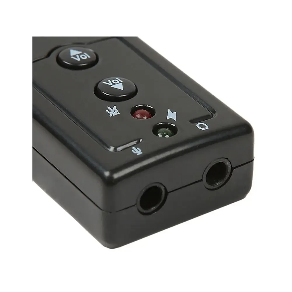 Placa de sunet USB 2.0 A la 2x 3.5 mm stereo Jack casti + microfon plug&play Sistem 7.1 virtual volume control + mute - imagine 3