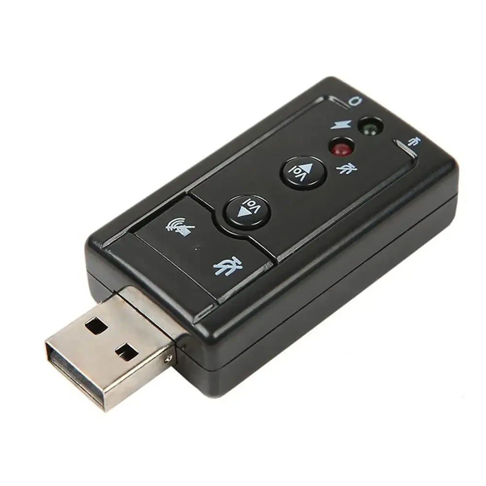 Placa de sunet USB 2.0 A la 2x 3.5 mm stereo Jack casti + microfon plug&play Sistem 7.1 virtual volume control + mute - imagine 2