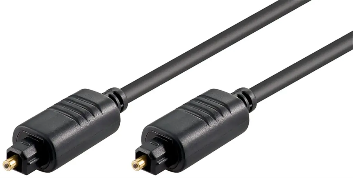Cablu audio digital optic 1m TOSLINK - TOSLINK diametru 5mm Goobay 50217