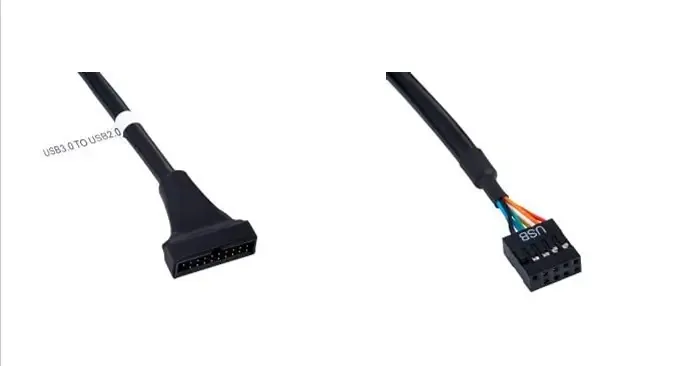 Cablu PC IDE 20pin tata - IDE 10pin mama 20cm AKYGA AK-CA-28 - imagine 2