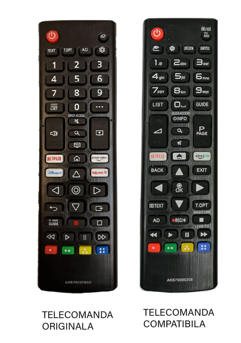 Telecomanda inlocuitoare compatibila TV LG AKB76037605 IR 1439 (418-5)