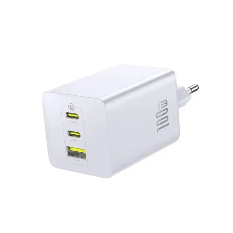 Incarcator retea Baseus EnerFill FE11 Quick Charge 100W 2x USB Type-C 1x USB alb P10182102213-00