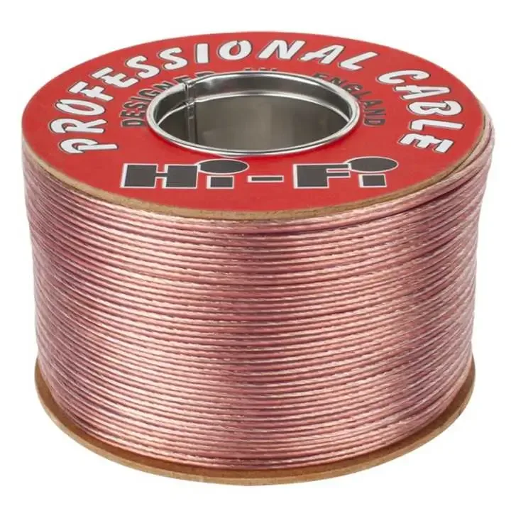 Cablu difuzor 10m Profesional 2x1mm Cupru transparent Cabletech KAB0564-10