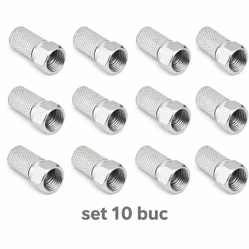 Set 10 mufe F 6.8mm cu garnitura RG6 WTY0451-10
